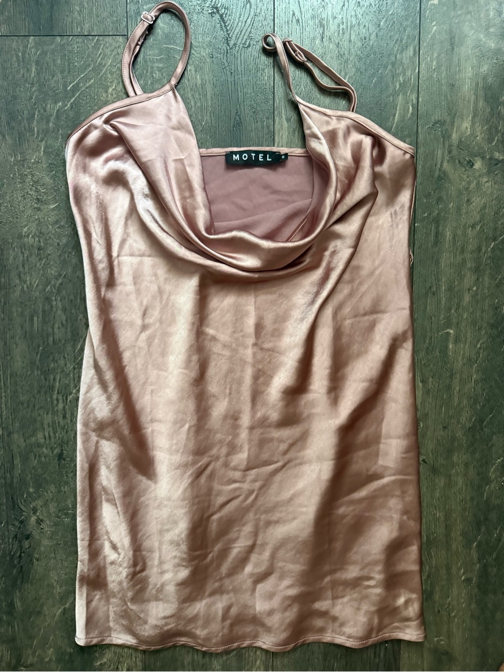 Womens Cowl Neck Mini Dress